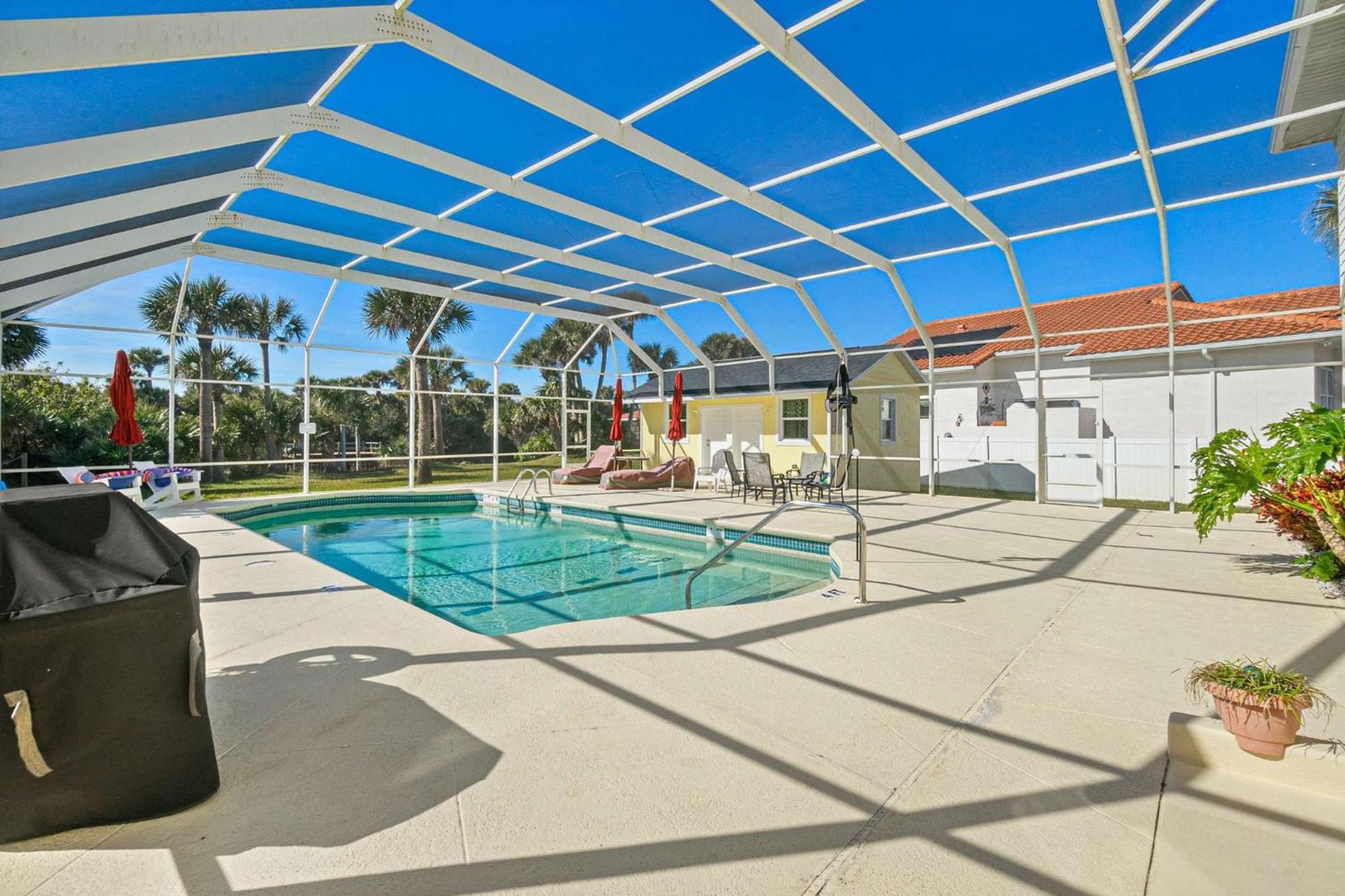 Flagler Beach Bed And Breakfast Pool Bbq Suite 외부 사진